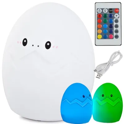 Obrázok produktu pre Verk 24076 Nočná RGB lampička dotykové vajíčko USB 1200mAh s diaľkovým ovládaním