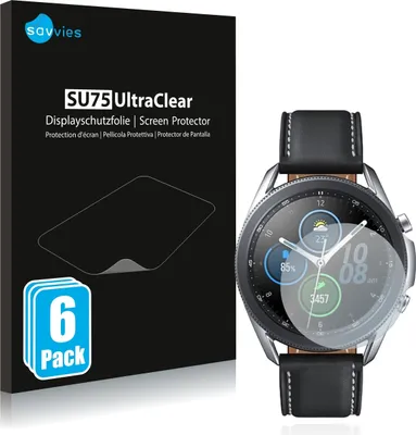 Produktbild von 6x Für Samsung Galaxy Watch 3 (41mm) Schutzfolie Savvies Displayschutz Display Schutz Folie Klar Transparent