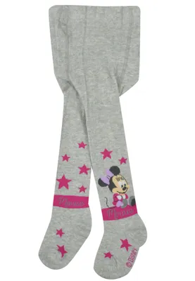 Produktbild von Disney Mickey Mouse Strumpfhose für Mädchen - Minnie Beinkleid Baby Kleinkind Grau 62-68