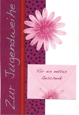 Produktbild von Jugendweihe - Geldkarte - Glückwunschkarte im Format 11,5 x 17 cm