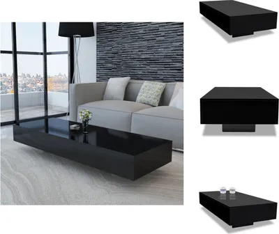 Produktbild von vidaXL Couchtisch Hochglanz Schwarz -  Couchtische