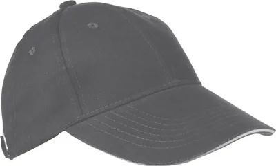 Produktbild von Baumwoll-Basecap 6 Panel heavy-brushed Baumwolle / Farbe: grau/silbergrau