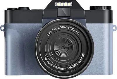 Imagen del producto de Cámara digital AIORBER, calidad 4K, conectividad WiFi, enfoque automático (AF), pantalla abatible de 3,0 pulgadas, temporizador para selfies, color azul