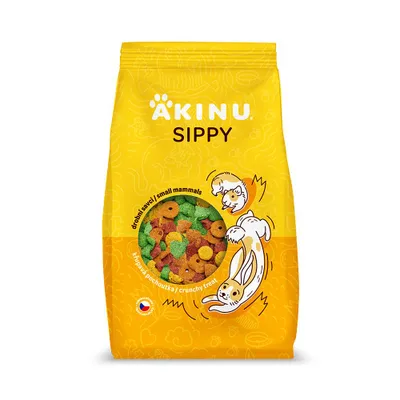 Obrázek produktu pro Akinu SIPPY DELUXE Křupky pamlsek pro hlodavce a králíky 250 g