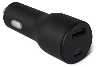 Obrázek produktu pro Amazon Basics Rychlonabíjecí autonabíječka USB-C / USB-A 48 W, černá
