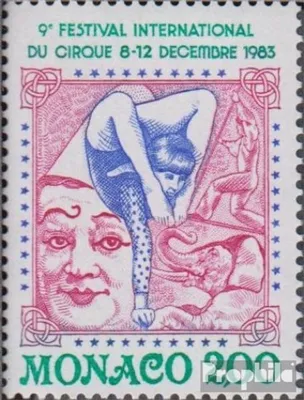 Produktbild von Briefmarken Monaco 1983 Mi 1601 (kompl.Ausg.) gestempelt Zirkusfestival
