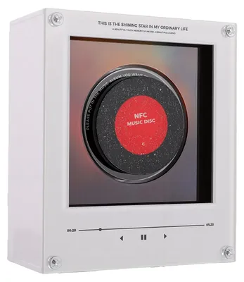Produktbild von Music Refrigerator Magnets with NFC Records Player Set 256G Music Player with Light for Fridge Desktop Unique Musical Gift