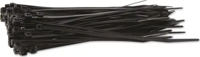 Produktbild von KSS Kabelbinder-Sortiment Polyamid 6.6, schwarz, 142x3,2, UV-beständig, 100 Stück