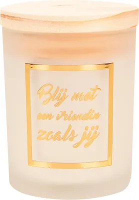 Image de Paperdreams Bougie parfumée petite dorée blanche – Petite amie