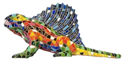 Image de Mosaïque, figurine de Dimetrodon, 20 cm