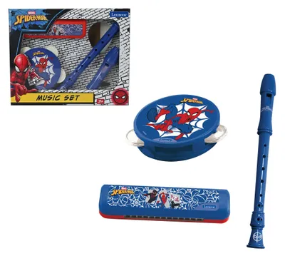 Produktbild von Spider-Man, Musikset, 3 Instrumente, Blau