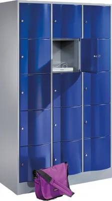 Produktbild von C+P Schließf.schrank 8570372S10014 15Fächer 1950x1150x540mm lgr/ebl