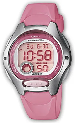 Produktbild von Casio LW-200-4BVEF, Armbanduhr, Weiblich, Harz, Silber, Harz, Pink