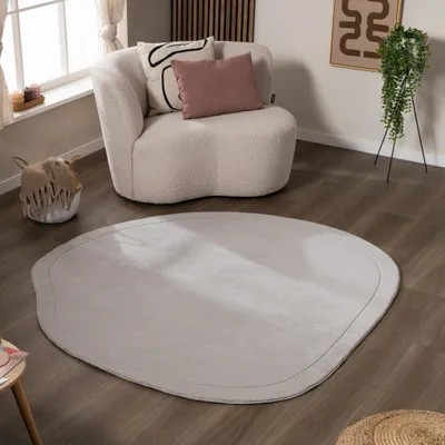 Image de Volero - Tapis de jeu carré - Halo Stone Gris - Ø 200 cm