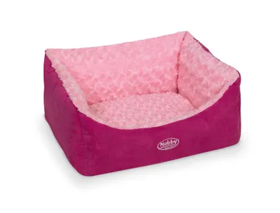 Produktbild von Nobby Komfort Bett Eckig "Arusha" pink L x B x H: 60 x 48 x 19 cm