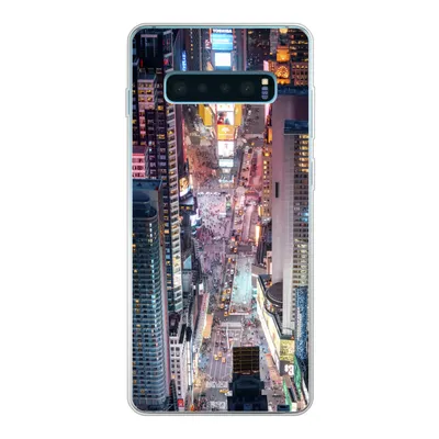 Produktbild von MuchoWow® Handyhülle Schutzhülle Hülle für Samsung Galaxy S10 Lite Blick von oben auf den Times Square in New York Silikon Softcase Handy Hülle - Schutz
