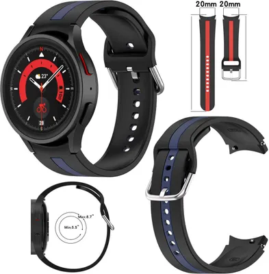 Produktbild von Für Samsung Galaxy Watch FE 6 5 4 Normal Pro Classic alle Größen Kunststoff Armband