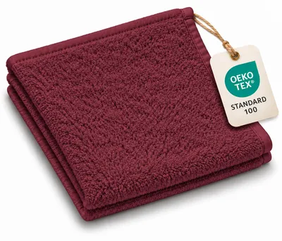 Produktbild von Seiftuch 30 x 30 cm 500g/m²  Bordeaux Hohe Qualität Neu/OVP