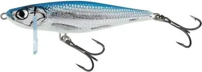 Produktbild von Salmo Thrill Wobbler sinkend, Salmo Farben:Blue Fingerling, Länge/Gewicht/Laufverhalten/Tauchtiefe:5cm / 6.5g / sinkend