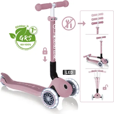 Produktbild von Globber GLOBBER JUNIOR FOLDABLE LIGHTS ECO beere, mit Leuchtrollen