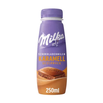 Obrázok produktu pre Milka čokoládový mliečny karamel s jemnou karamelovou príchuťou 220ml