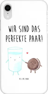 Produktbild von Mr. & Mrs. Panda Iphone XR Handyhülle Milch Keks - Weiß - Geschenk, Cookie, Milk, Kaffee, Handy Case, Premium Kunststoff, Kekse, Lustige Sprüche