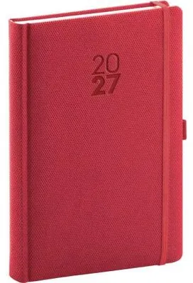 Zdjęcie produktu dla NOTIQUE, dziennik "Diamante" na rok 2027, czerwony, format 15 x 21 cm
