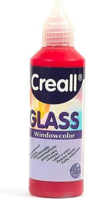 Produktbild von Creall Fensterfarbe Dunkelrot – 80 ml