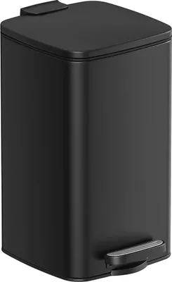 Produktbild von Kosmetikeimer mit Pedal und Deckel, schwarz
