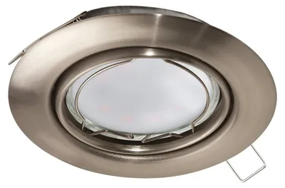 Immagine prodotto di Faretto Ad Incasso Moderno Peneto Acciaio Nichel Satinato 1 Luce Gu10 4,6W