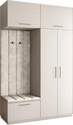 Produktbild von Masseno Garderobe-Set REMA 150/240/60 cm Modern Garderobenschrank Kaschmir