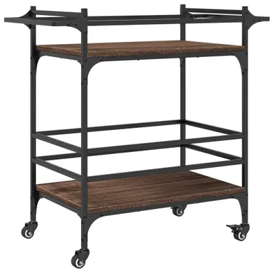Obrázek produktu pro Kuchyňský vozík hnědý dub 82 x 40 x 78,5 cm kompozitní dřevo