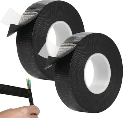 Produktbild von 2 Stück Selbstverschweißendes Lsolierband 4m x 21mm x 0.9mm Klebeband Selbst Verschweißend Wasserdichtes Lsolierband Klebeband,Isolierband Vulkanisierband für Schlauch Notfallreparatur Kabelisolierung