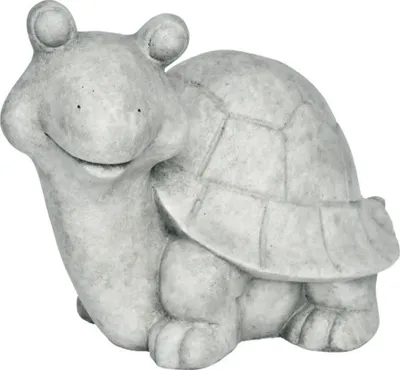 Produktbild von Gartenfigur Schildkröte Lafiora 31 x 20 x 22,5 cm hellgrau