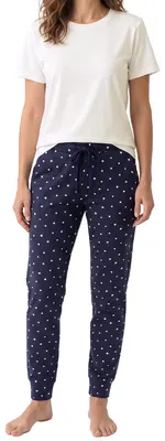 Produktbild von Schiesser Mix & Relax Schlafanzug Set aus T-Shirt und langer Hose, Atmungsaktives Material, Bequemer Schnitt