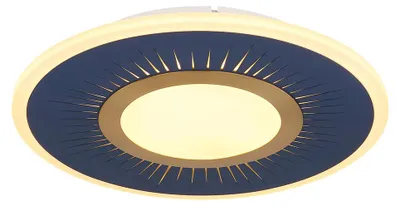 Produktbild von LED Deckenleuchte, Metall, dimmbar, Fernbedienung, D 37,2 cm