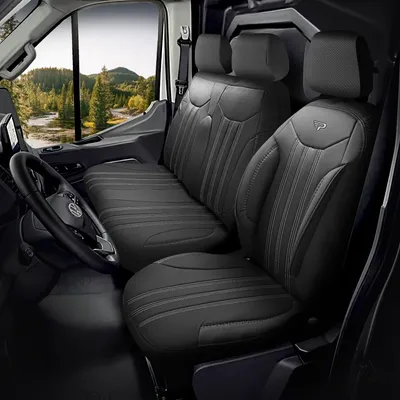 Zdjęcie produktu dla Pokrowce na siedzenia Fiat E-Doblo 2023 – obecnie – Miami czarny – idealne dopasowanie (siedzenie/kanapa)