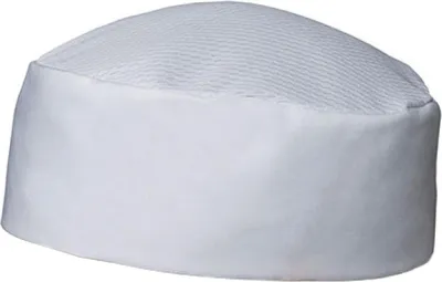 Image de Le Chef DF37C | Toque Le Chef Skull Cap Staycool - Couleur : Blanc - Taille : L