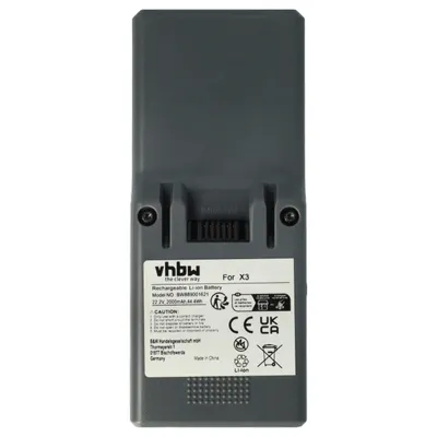 Produktbild von vhbw Akku Ersatz für Kärcher 2.863-085.0, 9.754-766.0 für Staubsauger (2000 mAh, 22,2 V, Li-Ion)