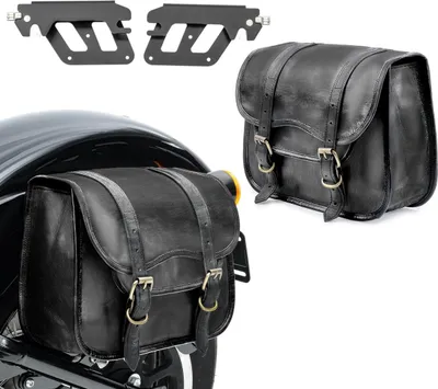 Produktbild von Set 2x Satteltaschen mit Halter QL passend für Honda Rebel 500 CMX 17-