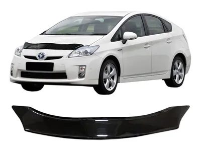 Produktbild von SCOUTT | Motorhaube Windabweiser Insekten Steinschlagschutz Für Toyota Prius ab 2009, Aerodynamisch, Einfache Montage, Getönt, Spezielle Halterungen Für Die Haube (Ohne Bohren)