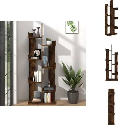 Obrázok produktu pre vidaXL Regál na knihy 48x25,5x140 cm údený dub materiál na báze dreva - Regály a knižnice