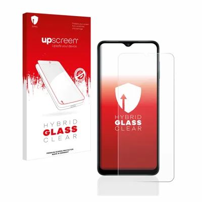 Produktbild von upscreen Schutzglas für Samsung Galaxy A12 Schutzfolie Panzer Folie Glas Display Schutz klar