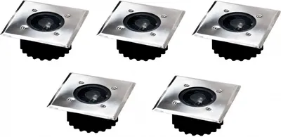 Produktbild von 5x LED Solar-Bodeneinbauleuchte Bodenstrahler Bodeneinbaustrahler Solarlampe