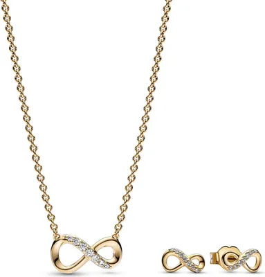 Pandora 68322 Damen Schmuck-Set Funkelnde Unendlichkeit Goldfarben 1