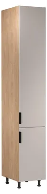 Obrázok produktu pre Vysoká kuchynská skriňa SALERNO - šírka 40 cm, dub / béžová