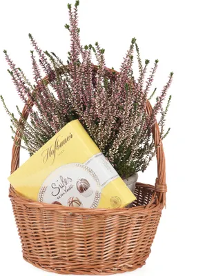 Produktbild von JIPRO® Weidenkörbe für Geschenke rund Placer V. - Ø 28 x H 12/32(cm)