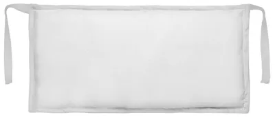 Image de Coussin de tête pour transats en bois - Imperméable, 45 x 25 cm, blanc