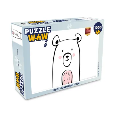 Obrázek produktu pro MuchoWow MuchoWow® Puzzle 1000 ks Medvěd - Děti - Zvířata