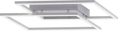 Obrázek produktu pro Stropní svítidlo LED - stříbrošedé - bílé - plast - ocel - 2 světla - 54 x 24 cm - stmívatelné